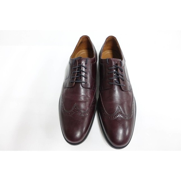 JOHNSTON & MURPHY Men Leather Wingtip 10M-US/9UK/43EU Derby Dress Shoe Oxfords